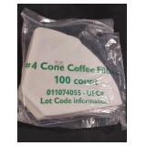 Coffee filters. 8-100 ct packs