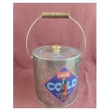 Coca-Cola galvanized ice bucket with a handle 7 x