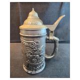 German Beer Stein with Lid "Ein Prosit Der