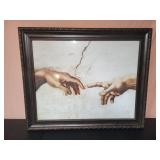 33x28 framed art print of a detail from