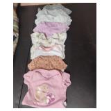 Baby girl and uni sex onesies 0-9 months