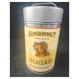 vintage-style metal canister for sugar,