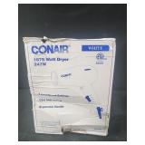 Conair 1875 watt dryer white hair dryer damaged
