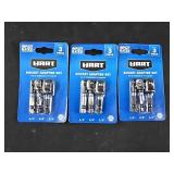 3 Packs of 3 Socket Adapters