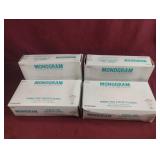 Monogram powder-free synthetic gloves. 4-100 ct