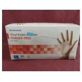 Vinyl exam gloves. 100 ct Size L