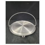 vintage Miracle Maid aluminum griddle with a bail