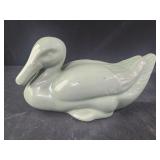 Celadon glaze duck figurine 12x6