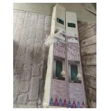 Hunter Green mini blinds. 30" x 64". 2 total
