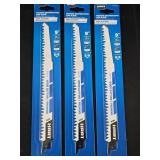 3 Reciprocating Saw Blades