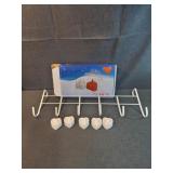Over the door hook hanger and heard lighted