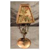 Fall metal tea light candle holder. 10" tall Fall metal tea light candle holder. 10" tall