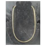 Goldtone Omega Necklace