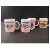 Cracker Barrel collectors mugs
