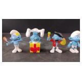 Smurfs-Vanity, Jokey, Painter and Panicky. 3"