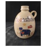 Moonshine ceramic hand painted jug