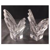 Mikasa Lead Crystal Candlestick Holders. Set of 2