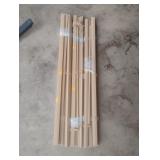 3 brown blinds. 2 are 34.5" wide and 1 is 34" wide 3 brown blinds. 2 are 34.5" wide and 1 is 34" wide