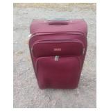 M.G. luggage on wheels 18 x 29.5 x 12. Burgandy M.G. luggage on wheels 18 x 29.5 x 12. Burgandy