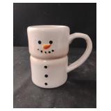 Sleigh Bell Bistro snowman mug
