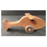 Wood handmade helicopter