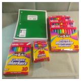 Cra-Z-Art crayons, markers and notebooks Cra-Z-Art crayons, markers and notebooks