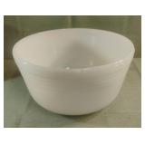 Vintage Pyrex milk glass mixing bowl. Has a small Vintage Pyrex milk glass mixing bowl. Has a small