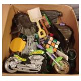 Small box of misc toys