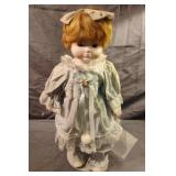 Vintage porcelain Heritage Dolls-girl. 14.5" tall