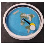 Flat Earth wall clock 8.5"