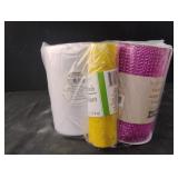 Ribbon, tulle and mesh