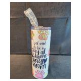 Dog mom travel drink tumber with lid and Dog mom travel drink tumber with lid and