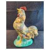 Enesco 11" ceramic floral rooster Enesco 11" ceramic floral rooster