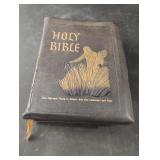 Vintage Holy Bible. Front cover has cracked off