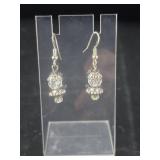 Clear Crystal Drop Earrings