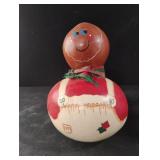 Christmas handpainted gourd