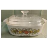 Vintage 2qt casserole dish. "Spice of Life" 2 qt