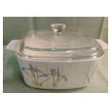 Vintage "Shadow Iris" Corningware casserole dish