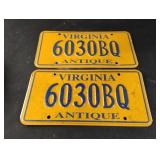 Virginia Antique license plates Virginia Antique license plates