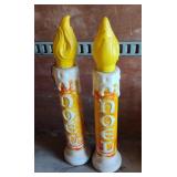 Vintage candle blow molds 40" tall Vintage candle blow molds 40" tall