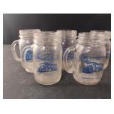 Davis Bros. Store jar drinking glasses with
