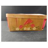 Vintage "Bless This Bread" cloth lined basket