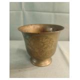 Vintage brass ornate vase Vintage brass ornate vase