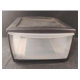 Aero plastic storage. 13 x 8 x 17
