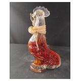 Glass Rooster Decorative Infused Vinegar Chili Glass Rooster Decorative Infused Vinegar Chili