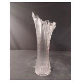 Vintage Heisey Beaded Swung Glass Vase Clear EAPG Vintage Heisey Beaded Swung Glass Vase Clear EAPG