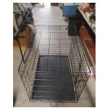 Collapsible 2 door dog crate with removable tray Collapsible 2 door dog crate with removable tray