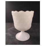 Vintage E.O.BRODY Co.Glass White Compote