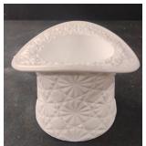 Vintage Fenton Glass Top Hat, Daisy & Button