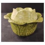 Vintage Cabbage ceramic soup bowl serving dish